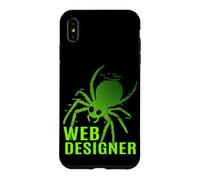 Concepteur de Sites Web Binary Spider IT Tech Dev Coder Coque pour iPhone XS Max
