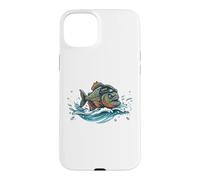 Conception compétitive féroce de l'équipe de Natation Piranha Coque pour iPhone 15 Plus