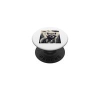 Conception curieuse de Rencontre d'OVNI de Raton Laveur PopSockets PopGrip Adhésif