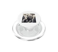 Conception curieuse de Rencontre d'OVNI de Raton Laveur PopSockets PopGrip pour MagSafe