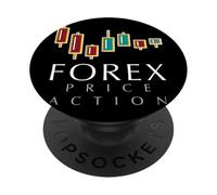 Conception d'analyse Technique d'action des Prix de Trading Forex PopSockets PopGrip Adhésif