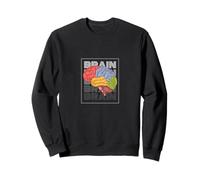 Conception d'anatomie cérébrale colorée Neuroscience et penseur intelligent Sweatshirt