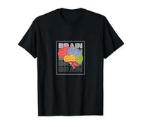 Conception d'anatomie cérébrale colorée Neuroscience et penseur intelligent T-Shirt