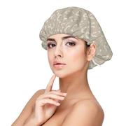Conception d'animaux de compagnie pour chiens Bedlington Terrier,Bonnet de nuit en satin réglable en soie pour adulte, bonnet de nuit élastique pour femme