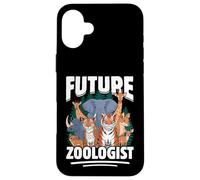 Conception d'animaux sauvages par un zoologiste du futur Coque pour iPhone 16 Plus