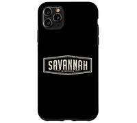 Conception de Badge rétro Savannah Georgia, Graphique Coque pour iPhone 11 Pro Max