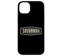 Conception de Badge rétro Savannah Georgia, Graphique Coque pour iPhone 14 Plus