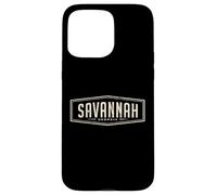 Conception de Badge rétro Savannah Georgia, Graphique Coque pour iPhone 15 Pro Max
