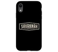 Conception de Badge rétro Savannah Georgia, Graphique Coque pour iPhone XR