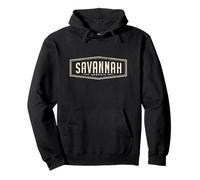 Conception de Badge rétro Savannah Georgia, Graphique Sweat à Capuche