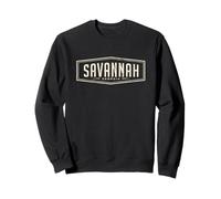 Conception de Badge rétro Savannah Georgia, Graphique Sweatshirt
