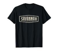 Conception de Badge rétro Savannah Georgia, Graphique T-Shirt