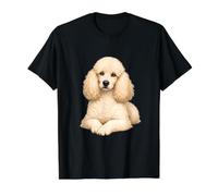 Conception de Caniche réaliste pour Les Amoureux des Chiens T-Shirt Graphique avec Valeur