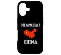 Conception de Carte du Drapeau Chinois Vintage de Shanghai Coque pour iPhone 17