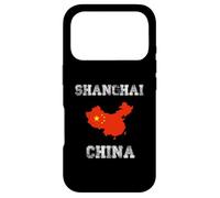 Conception de Carte du Drapeau Chinois Vintage de Shanghai Coque pour iPhone 17 Pro