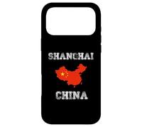 Conception de Carte du Drapeau Chinois Vintage de Shanghai Coque pour iPhone 17 Pro Max