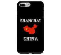 Conception de Carte du Drapeau Chinois Vintage de Shanghai Coque pour iPhone 7 Plus/8 Plus