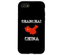 Conception de Carte du Drapeau Chinois Vintage de Shanghai Coque pour iPhone SE (2020) / 7/8