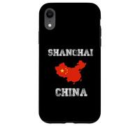 Conception de Carte du Drapeau Chinois Vintage de Shanghai Coque pour iPhone XR