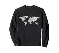 Conception de Carte du Monde Voyageur voyageant Sweatshirt
