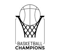 conception de champions de basket-ball Stickers muraux en PVC 36x55.5cm Stickers pour vitres Noir