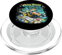 Conception de Chat de théorie du Chaos - Chat Scientifique PopSockets PopGrip pour MagSafe