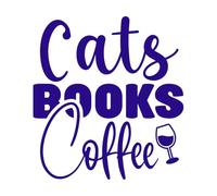 conception de citation de chat Stickers muraux 54.6x59cm N'abîme pas le mur Bleu foncé