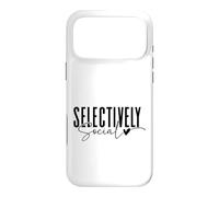 Conception de Citation introvertie sélectivement Sociale Coque pour iPhone 17 Pro Max