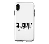 Conception de Citation introvertie sélectivement Sociale Coque pour iPhone XS Max