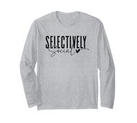 Conception de Citation introvertie sélectivement Sociale Manche Longue