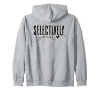 Conception de Citation introvertie sélectivement Sociale Sweat à Capuche