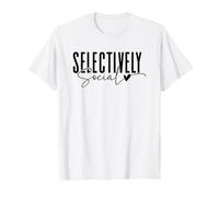 Conception de Citation introvertie sélectivement Sociale T-Shirt