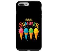 Conception de cornets de crème glacée vibrations brillantes Coque pour iPhone 7 Plus/8 Plus