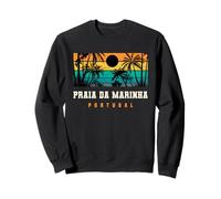 Conception de Coucher de Soleil sur la Plage de l'Algarve à Praia da Marinha, Portugal Sweatshirt