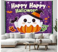 Conception de dessins animés Tapisserie 70x100cmFantôme mignon Tapisserie, Halloween Tapisseries Murale pour Chambre Salon Dortoir