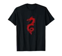 Conception de dragon chinois de firedrake rouge, kung fu T-Shirt