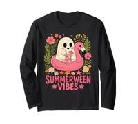 Conception De Flotteur Summerween Vibes Ghost Flamingo Manche Longue