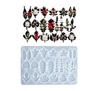 Conception De Forme Feuille Réutilisable Moule Silicone Pendentif Auditif Pour Les Boucles D'oreilles En Résine Artisanale Charme Et Accessoires Moule Silicone Pour La Fabrication Bijoux