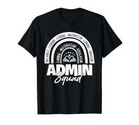 Conception de l'équipe de Direction de l'escouade Administrative de l'école T-Shirt Graphique avec Valeur, Homme, Noir, S