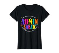 Conception de l'équipe de Direction de l'escouade Administrative de l'école T-Shirt Graphique avec Valeur, Femme, Noir, L