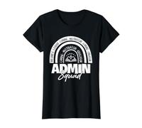 Conception de l'équipe de Direction de l'escouade Administrative de l'école T-Shirt Graphique avec Valeur, Femme, Noir, M