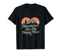 Conception de l'équipe de randonnée Mountains are My Happy Place T-Shirt