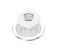 Conception de l'île Mackinac dans Le Nord du Michigan PopSockets PopGrip pour MagSafe