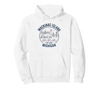 Conception de l'île Mackinac dans Le Nord du Michigan Sweat à Capuche