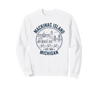 Conception de l'île Mackinac dans Le Nord du Michigan Sweatshirt