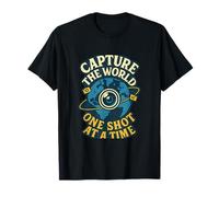 Conception de l'objectif d'un appareil photo Capture The World One Shot Globe T-Shirt