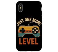 Conception de Manette de Jeu rétro Just One More Level Coque pour iPhone X/XS