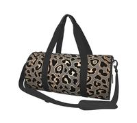 Conception De Modèle sans Couture Léopard en Or De Luxe, Sac de Voyage de Grande capacité, Sac à Main Rond, Sac de Voyage de Sport, fourre-Tout, Sac de Fitness
