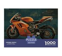 Conception de Moto Puzzle en Bois Imperméable Puzzles De 1000 Pièces pour Adultes Cadeaux Coloré Jeux Éducatifs