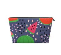 Conception de pastèque aux Fruits d'été, Trousse de Toilette Trousse de Maquillage Sac à cosmétiques Trousse de Toilette de Voyage Portable